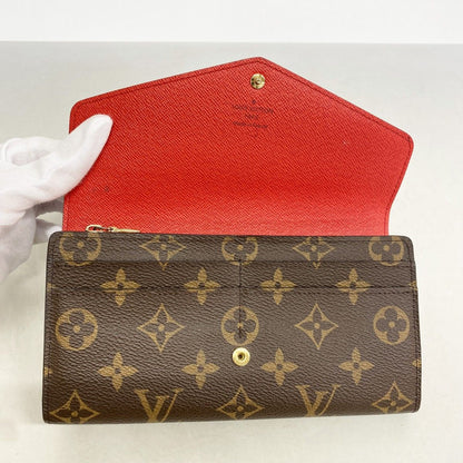 Louis Vuitton Wallet Monogram Portefeuille Sarah Brown Coquelicot — view 8