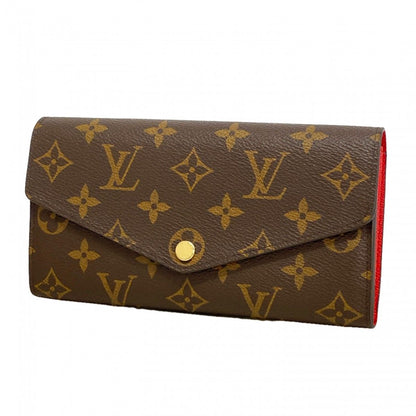 Louis Vuitton Wallet Monogram Portefeuille Sarah Brown Coquelicot