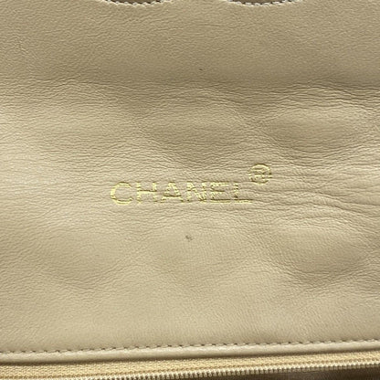 Chanel Shoulder Bag Quilted Lambskin Beige Gold — view 5