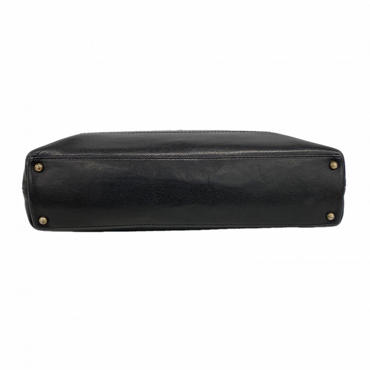 Chanel Tote Caviar Leather Black Gold — view 3