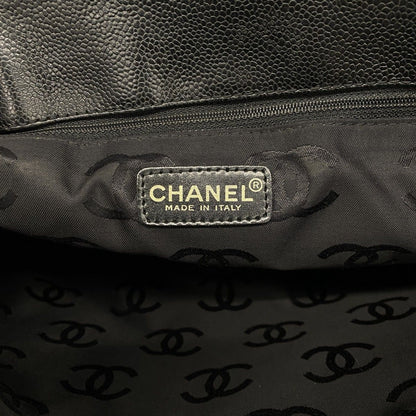 Chanel Tote Caviar Leather Black Gold — view 5
