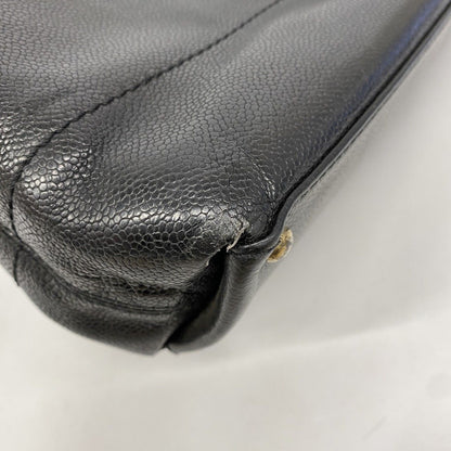 Chanel Tote Caviar Leather Black Gold — view 6