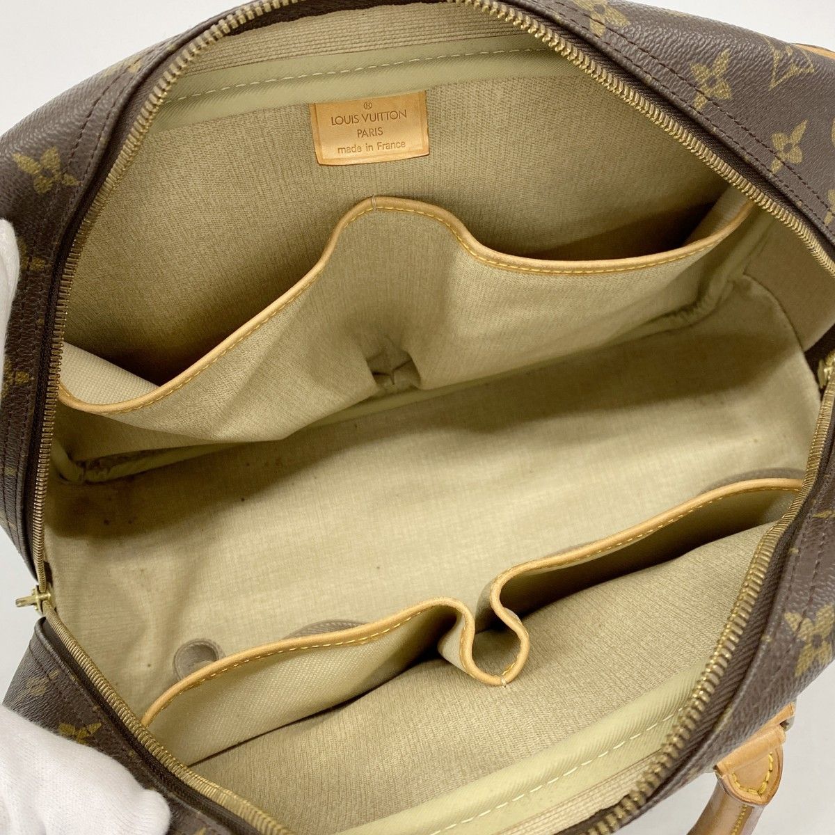 Louis Vuitton Handbag Monogram Deauville Brown — view 4