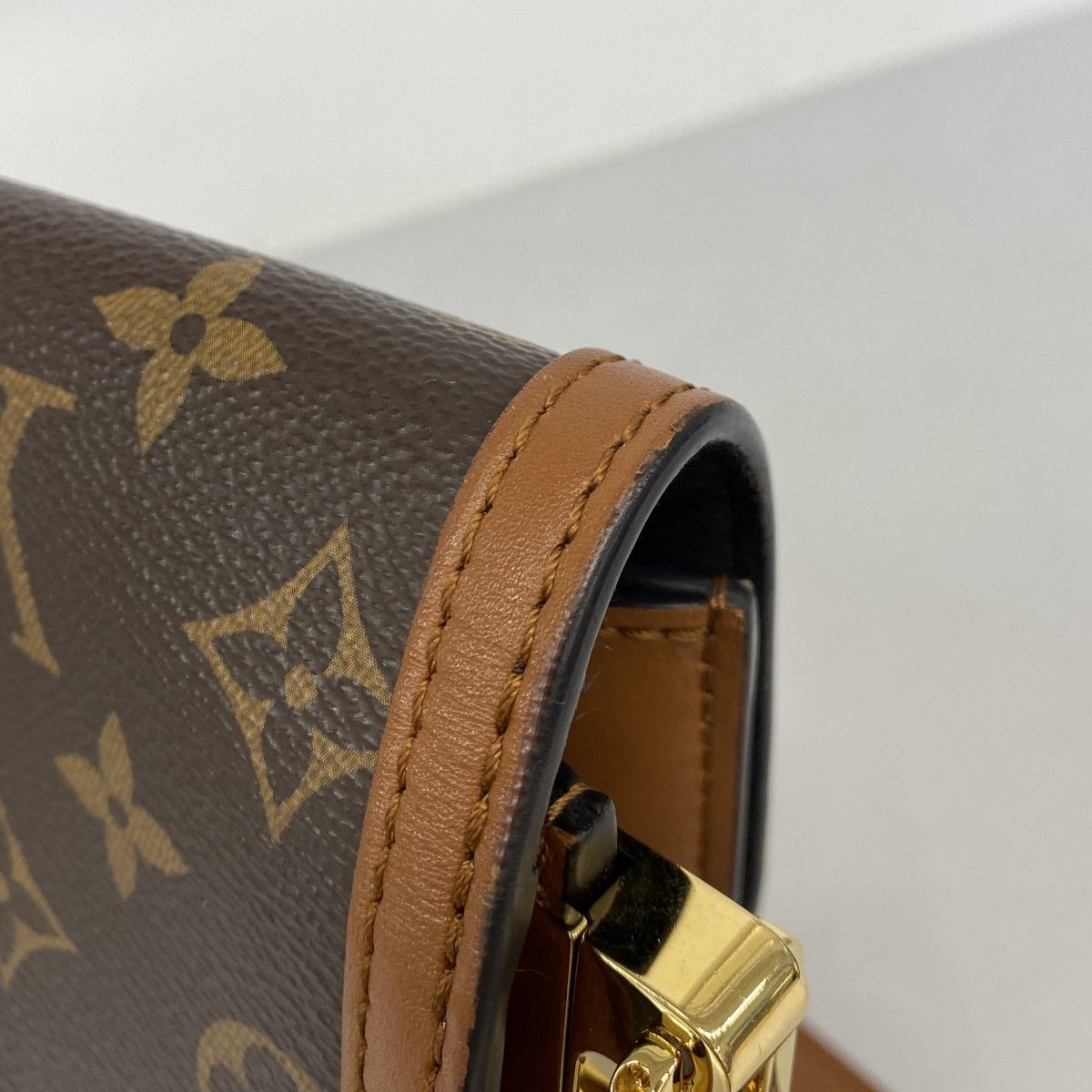 Louis Vuitton Shoulder Bag Monogram Reverse Dauphine Mini Brown — view 7
