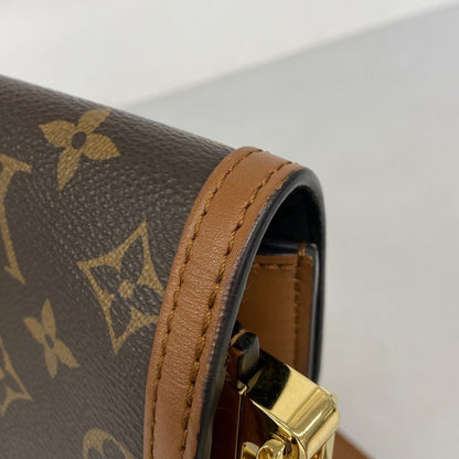 Louis Vuitton Shoulder Bag Monogram Reverse Dauphine Mini Brown — view 7