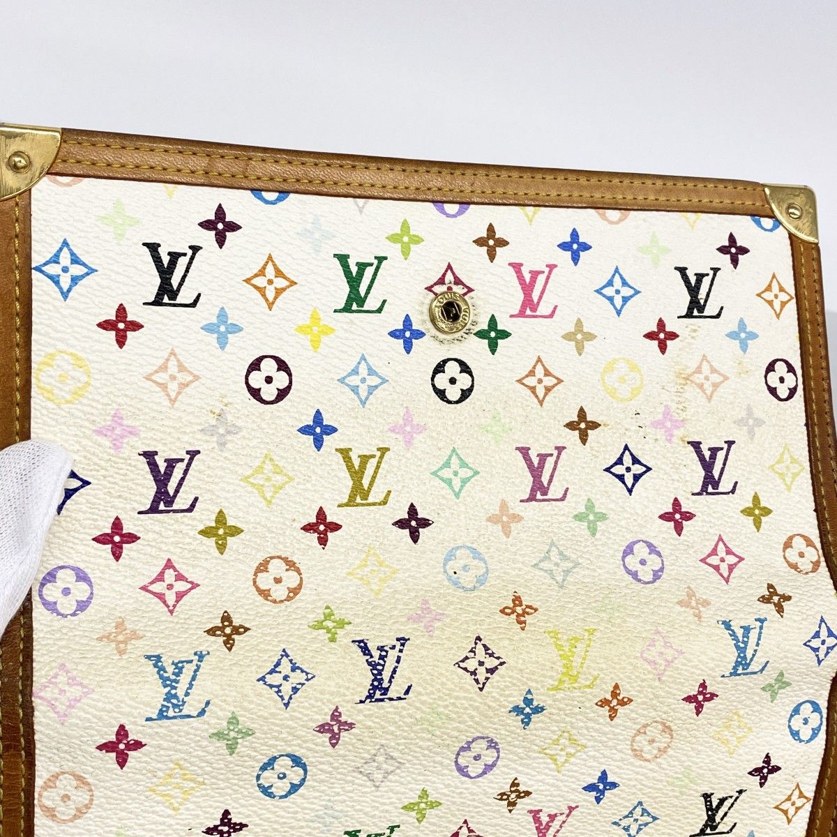 Louis Vuitton Trifold Wallet Monogram Multicolor Porte Tresor International — view 9