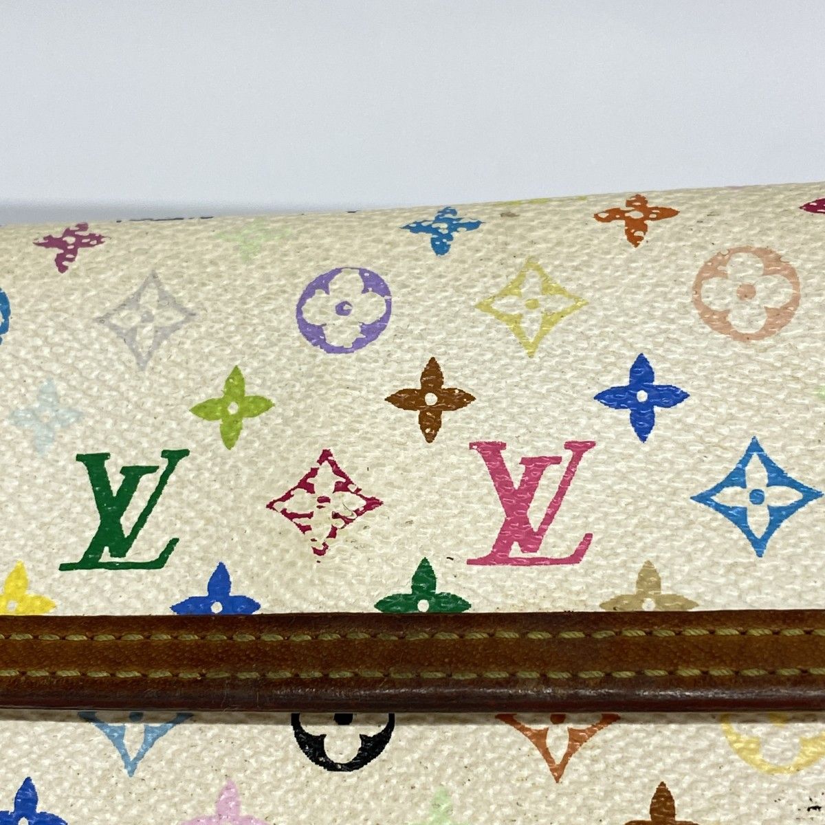 Louis Vuitton Trifold Wallet Monogram Multicolor Porte Tresor International — view 8