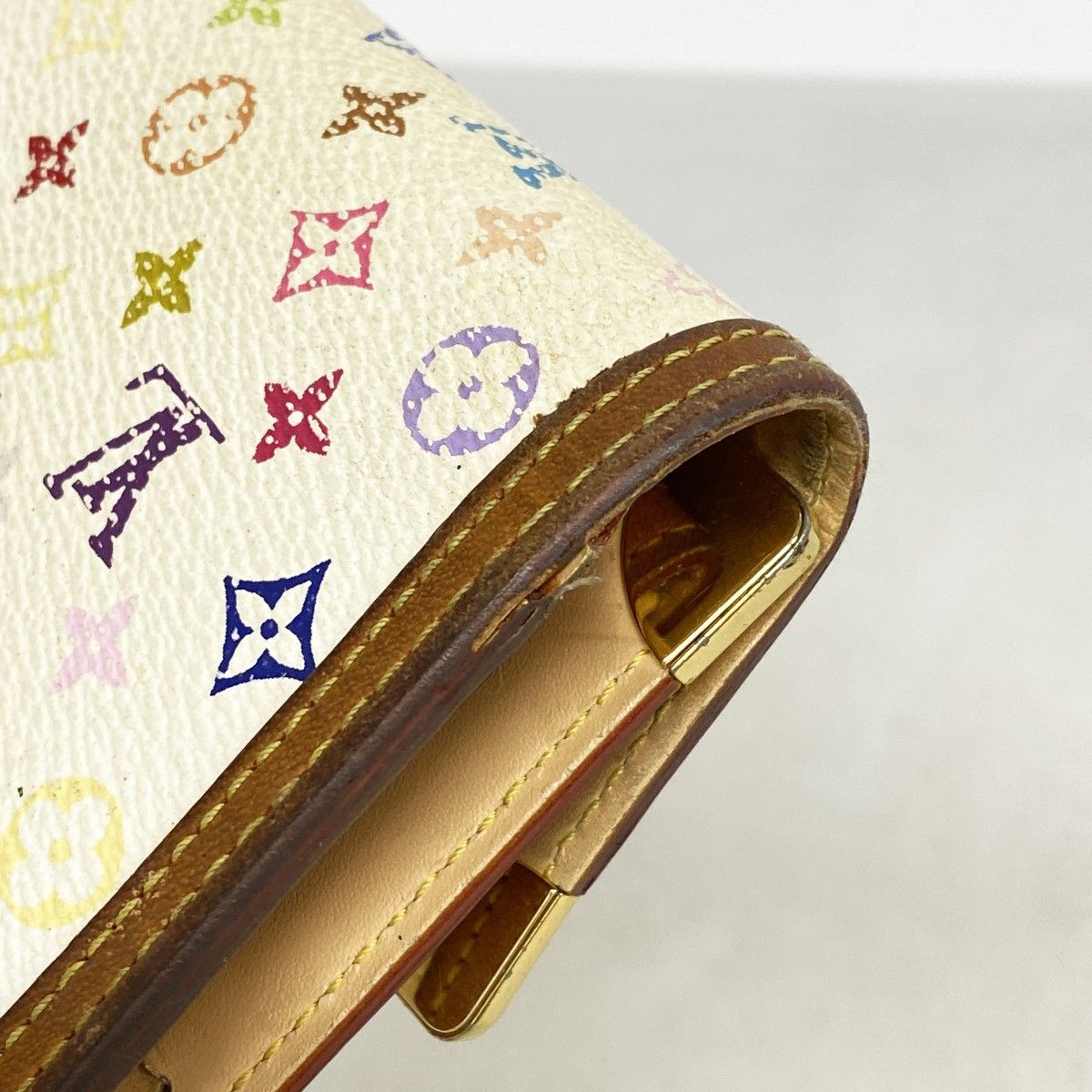Louis Vuitton Trifold Wallet Monogram Multicolor Porte Tresor International — view 5