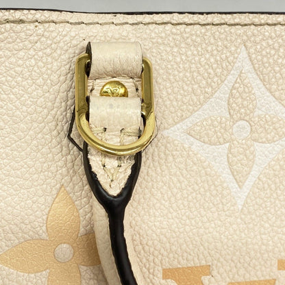 Louis Vuitton Handbag Monogram Empreinte Bicolor Petite Sac Plat Cream Saffron — view 7