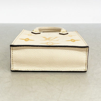 Louis Vuitton Handbag Monogram Empreinte Bicolor Petite Sac Plat Cream Saffron — view 3