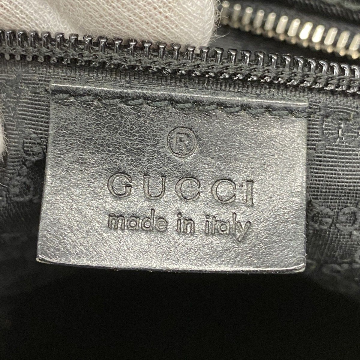 Gucci Tote 019 Nylon Black Silver — view 5