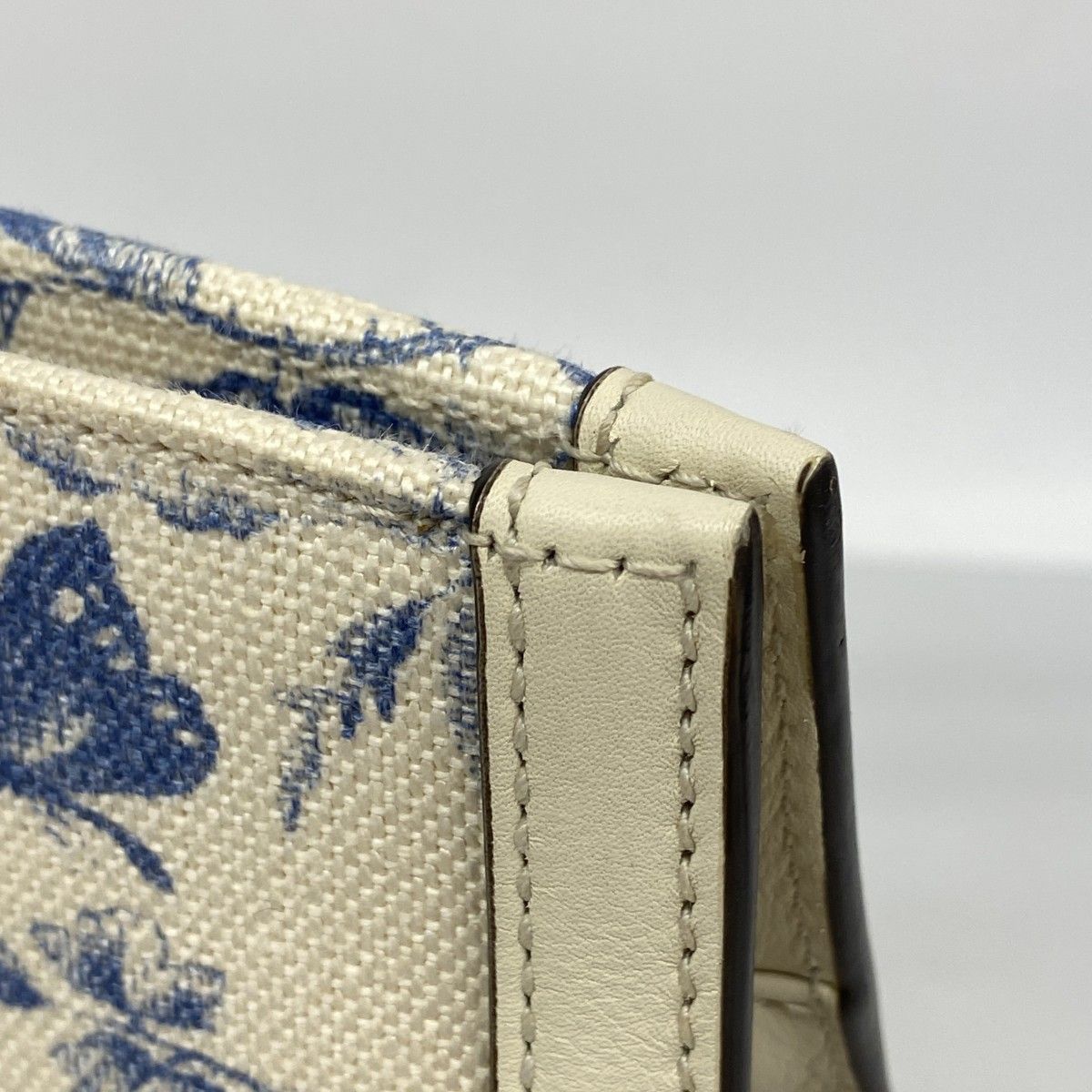 Gucci Tote Herbarium Canvas White Blue Gold — view 7