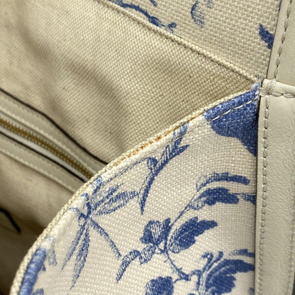 Gucci Tote Herbarium Canvas White Blue Gold — view 8