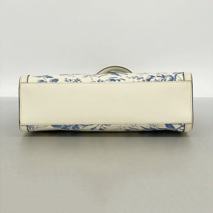 Gucci Tote Herbarium Canvas White Blue Gold — view 3