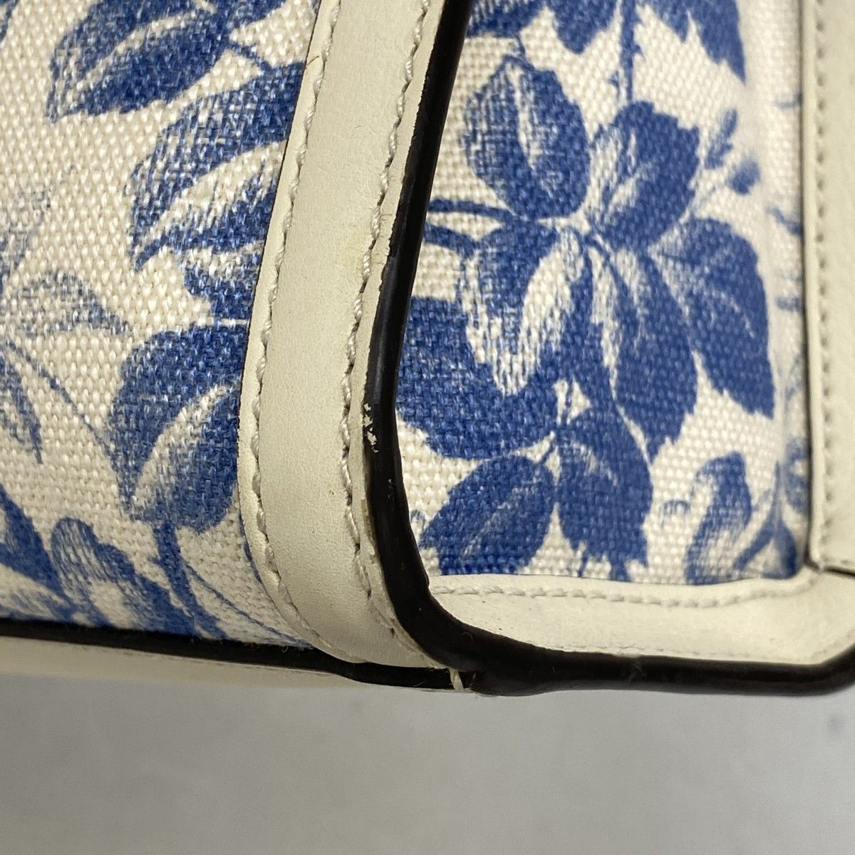 Gucci Tote Herbarium Canvas White Blue Gold — view 6