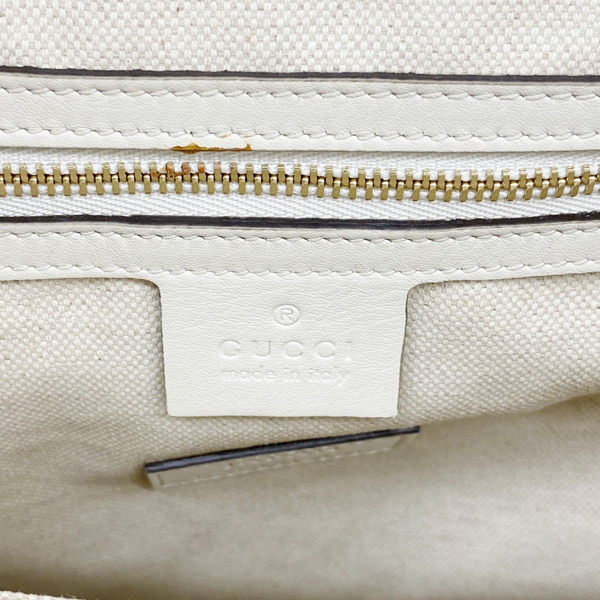 Gucci Tote Herbarium Canvas White Blue Gold — view 5