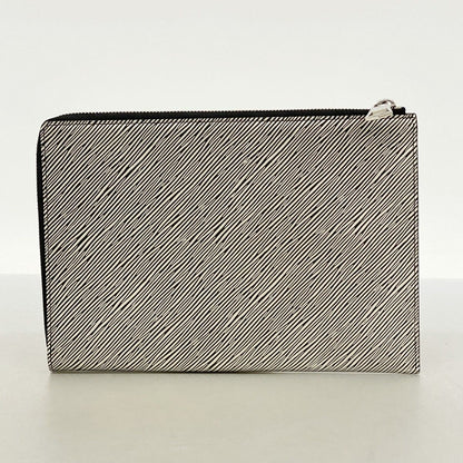 Louis Vuitton Clutch Epi Essential Pochette Plat Silver Black — view 7