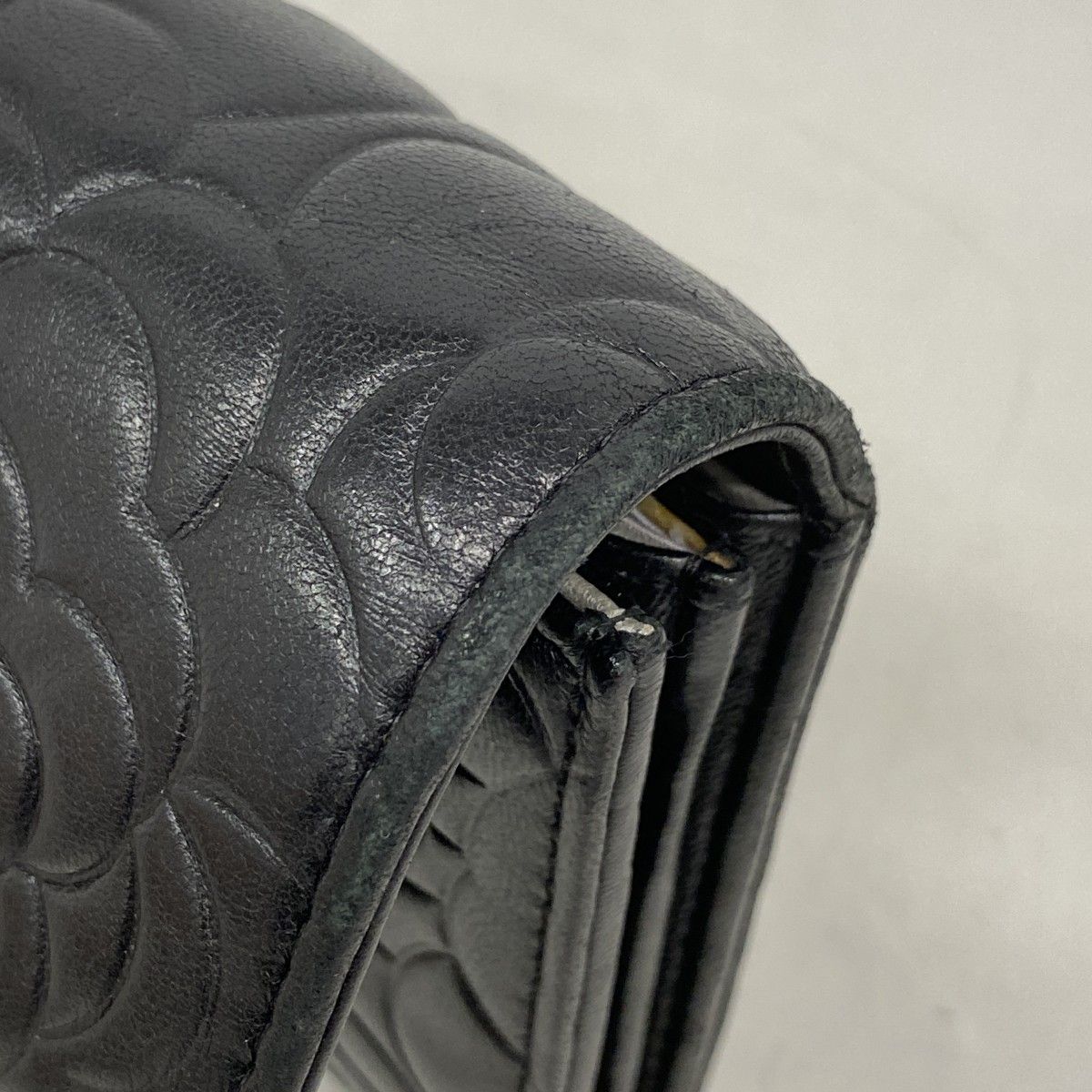 Chanel Wallet Camellia Lambskin Black Silver — view 6
