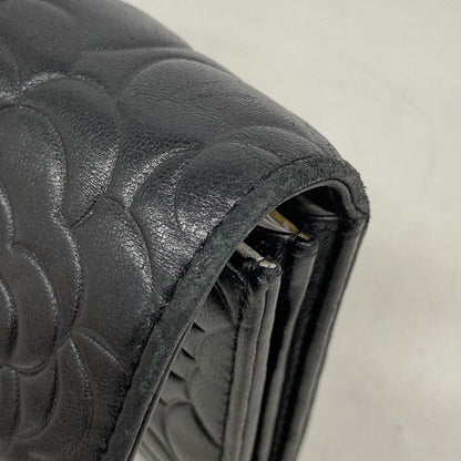 Chanel Wallet Camellia Lambskin Black Silver — view 6