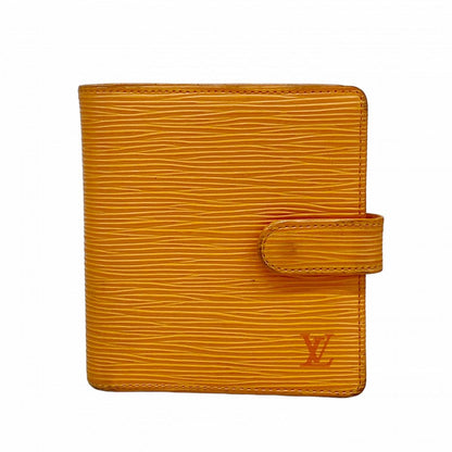 Louis Vuitton Wallet Epi Portobier Compact Mandarin