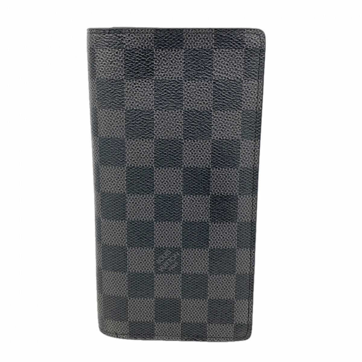 Louis Vuitton Wallet Damier Graphite Portefeuille Brazza Black