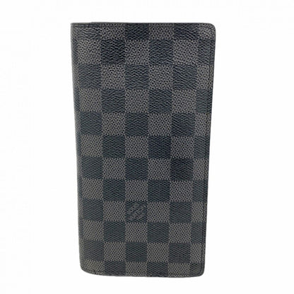 Louis Vuitton Wallet Damier Graphite Portefeuille Brazza Black