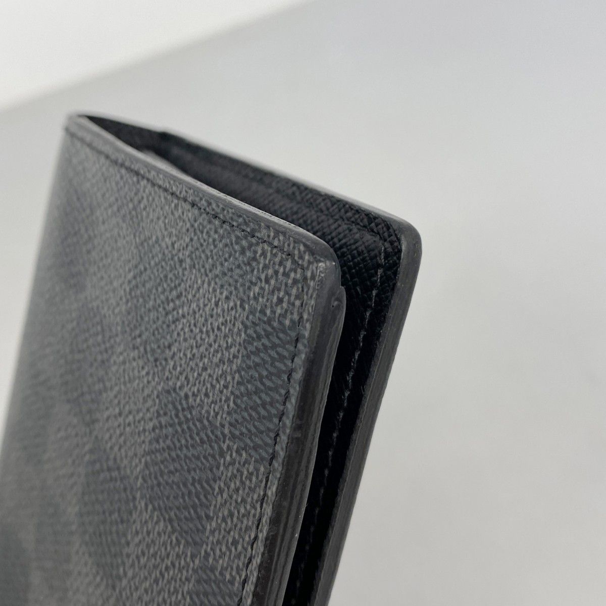 Louis Vuitton Wallet Damier Graphite Portefeuille Brazza Black — view 6
