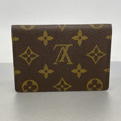 Louis Vuitton Card Case Monogram Porte 2 Cult Vertical Brown — view 7