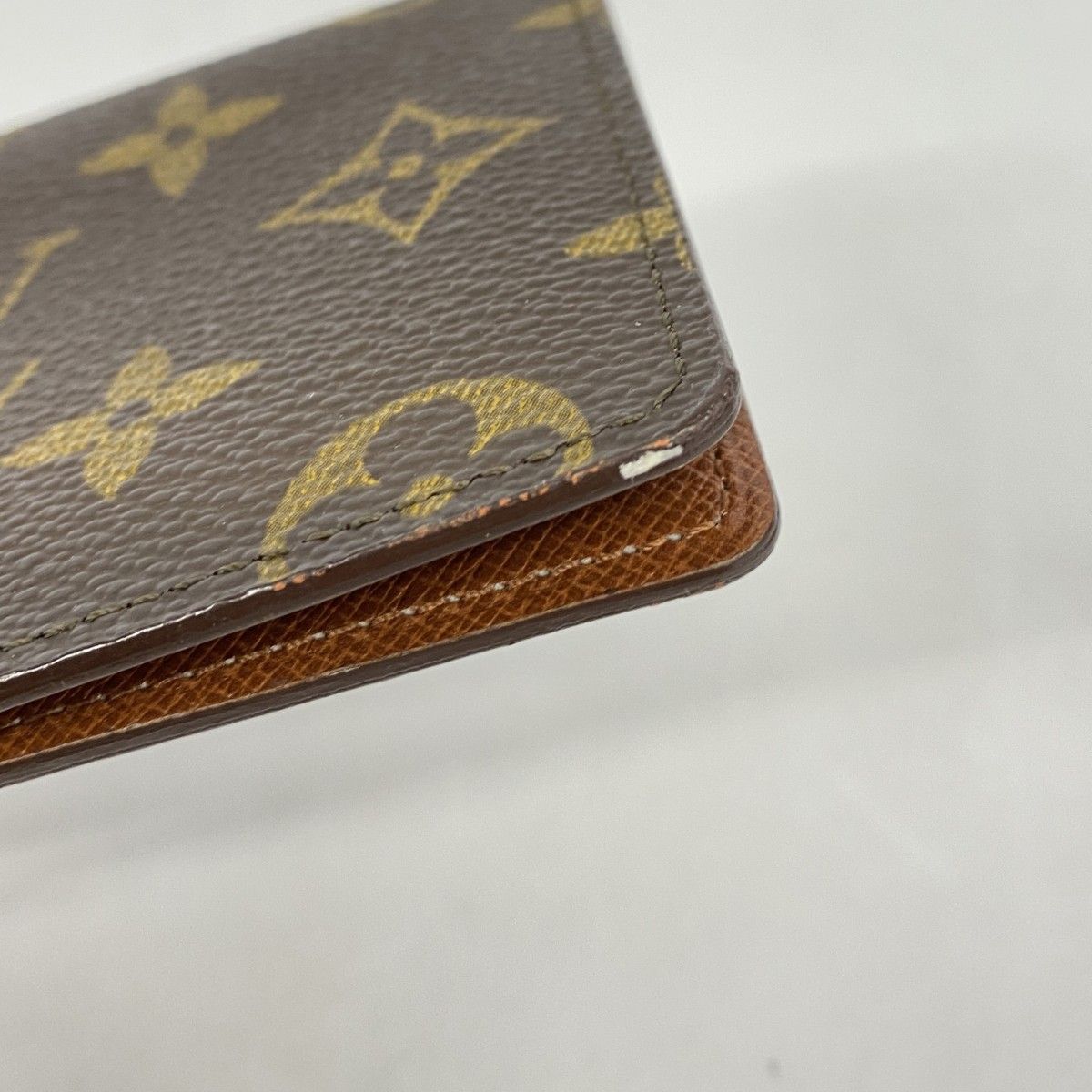 Louis Vuitton Card Case Monogram Porte 2 Cult Vertical Brown — view 5
