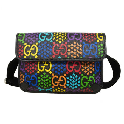 Gucci Waist Bag GG Psychedelic Black Multicolor Silver