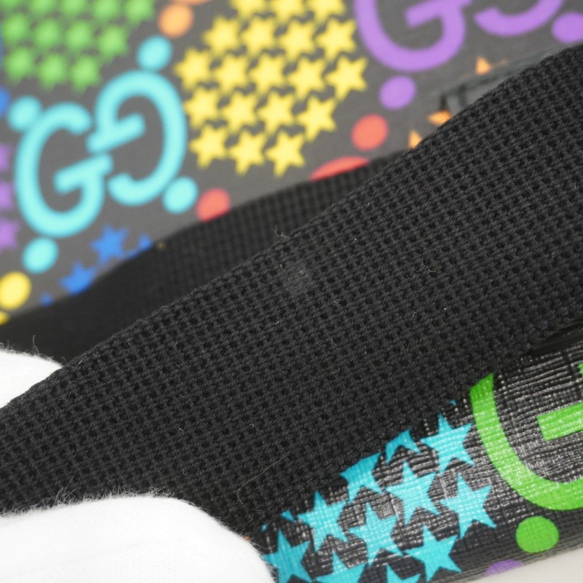Gucci Waist Bag GG Psychedelic Black Multicolor Silver — view 8