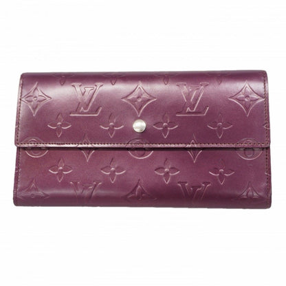 Louis Vuitton Trifold Wallet Monogram Matte Portresor International Violet