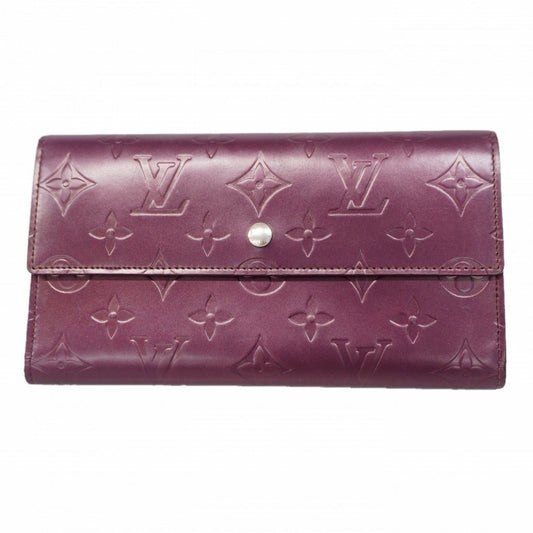 Louis Vuitton Trifold Wallet Monogram Matte Portresor International Violet