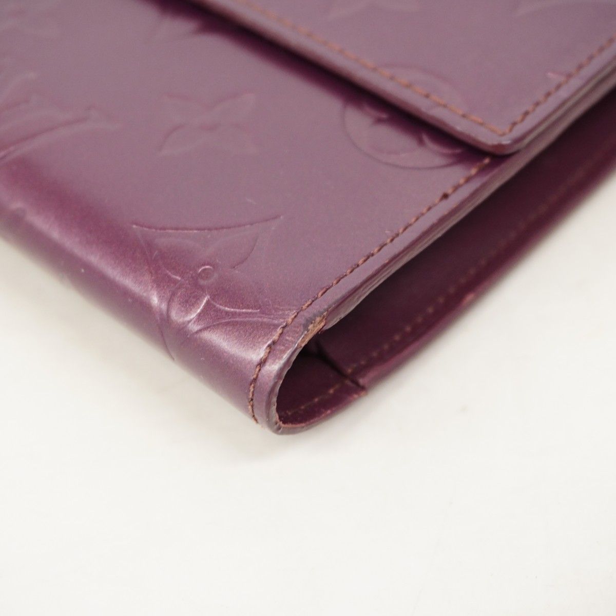 Louis Vuitton Trifold Wallet Monogram Matte Portresor International Violet — view 6