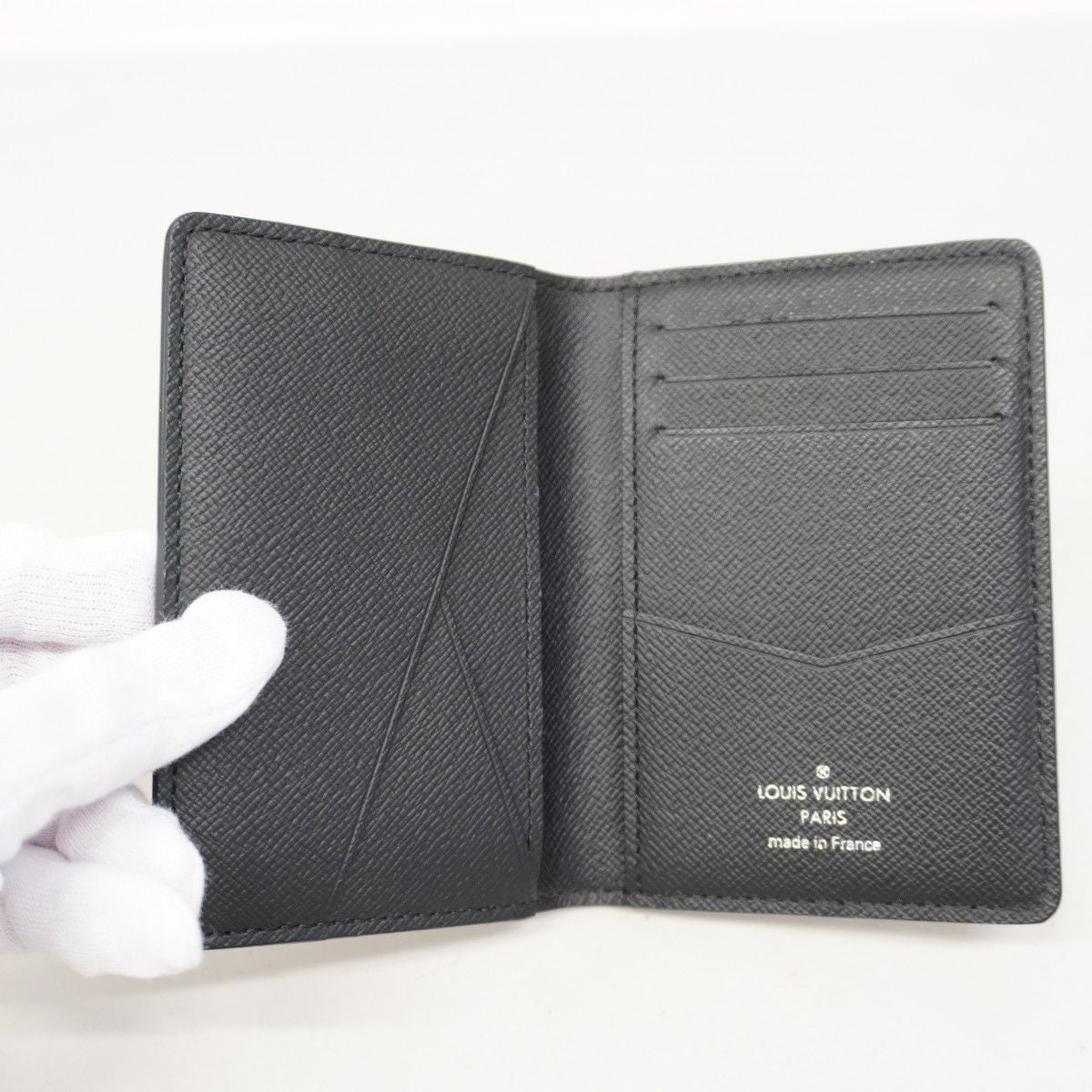 Louis Vuitton Card Case Monogram Eclipse Organizer de Poche Black — view 3