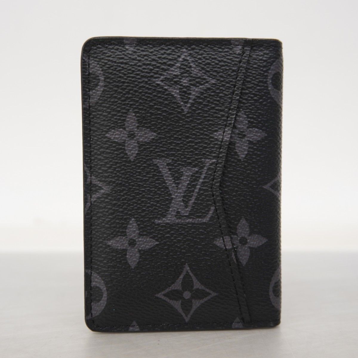 Louis Vuitton Card Case Monogram Eclipse Organizer de Poche Black — view 5