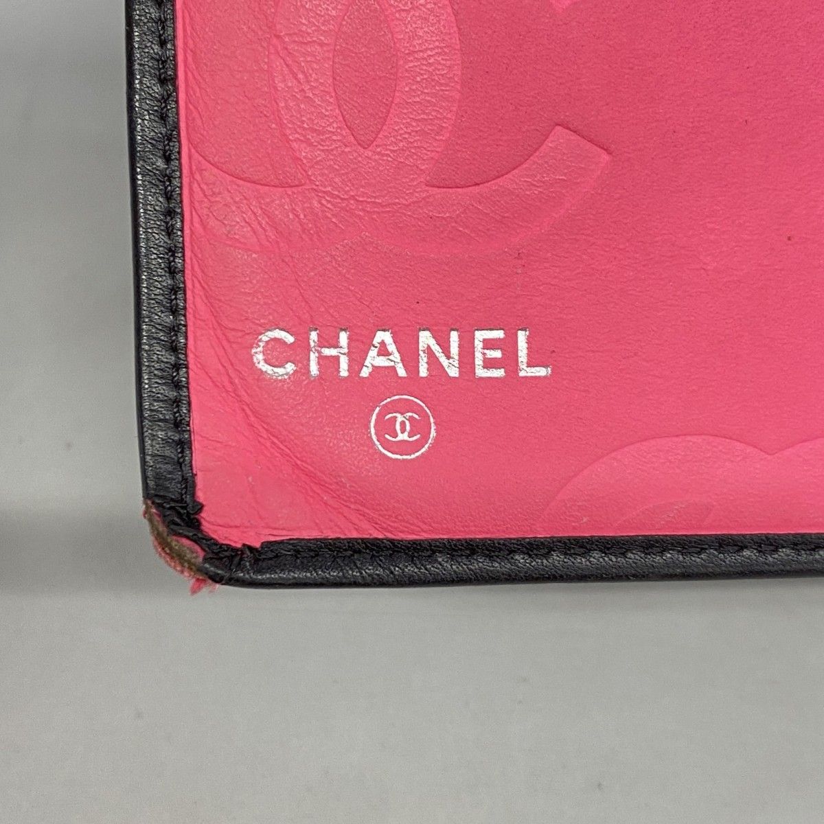 Chanel Wallet Cambon Lambskin Black White Silver — view 4