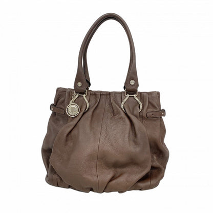 Celine Tote Pillow Leather Brown Silver