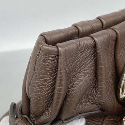 Celine Tote Pillow Leather Brown Silver — view 7