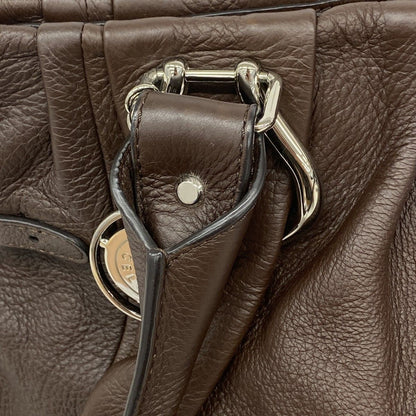 Celine Tote Pillow Leather Brown Silver — view 8