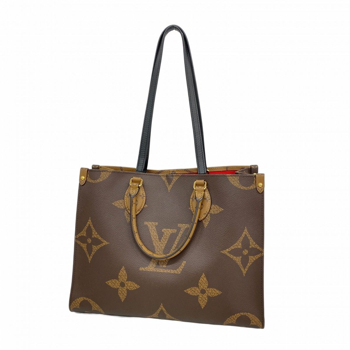 Louis Vuitton Tote Monogram Giant Reverse On The Go Brown 2-Way