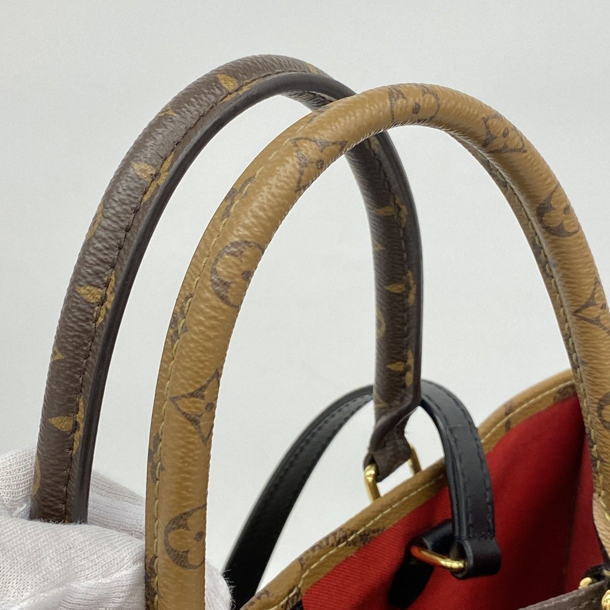 Louis Vuitton Tote Monogram Giant Reverse On The Go Brown 2-Way — view 8