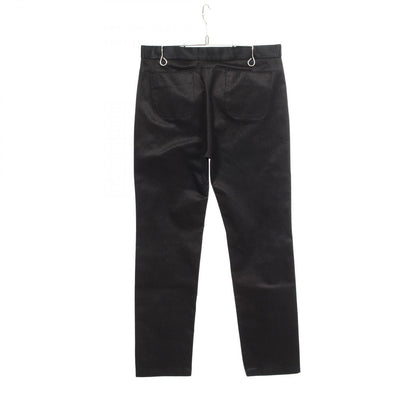 Chanel Denim Pants CC Logo Button Black Cotton — view 2