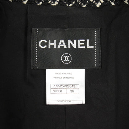 Chanel CC Logo Button Tweed Wool Jacket — view 3