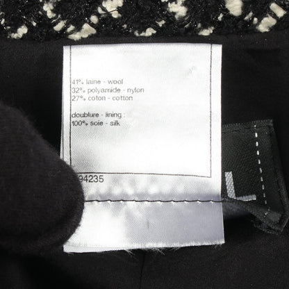 Chanel CC Logo Button Tweed Wool Jacket — view 5