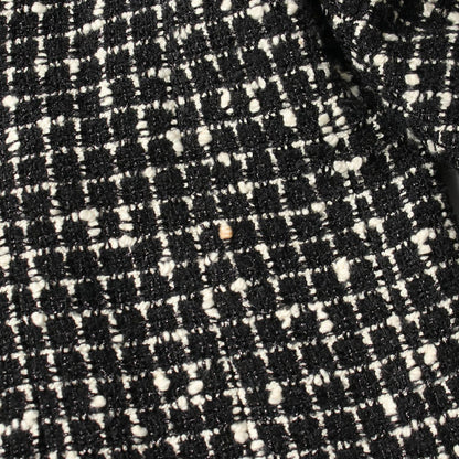 Chanel CC Logo Button Tweed Wool Jacket — view 9