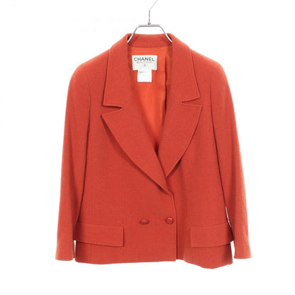 Chanel CC Logo Button Wool Jacket