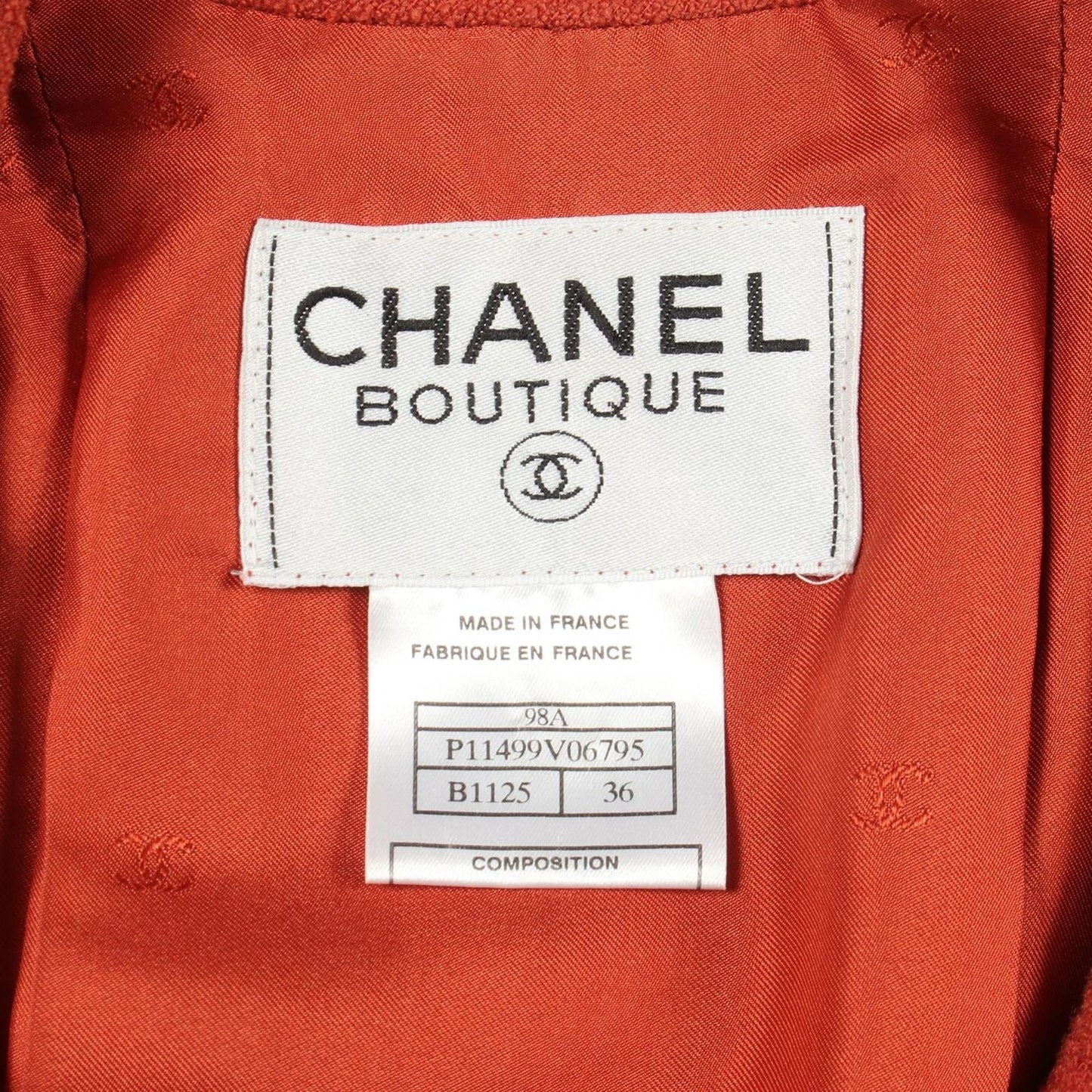 Chanel CC Logo Button Wool Jacket — view 3