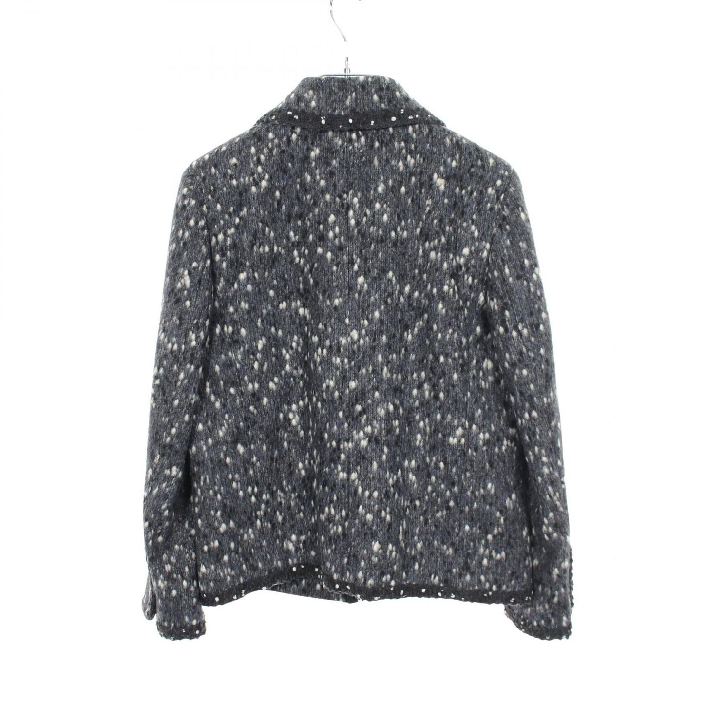 Chanel CC Logo Button Wool Nylon Jacket — view 2