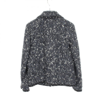 Chanel CC Logo Button Wool Nylon Jacket — view 2